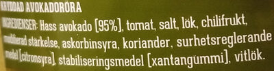 Texas Longhorn Nice 'n Chunky Guacamole 95 % avocado - Ingredienser - sv