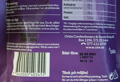 Nöt Mix - Bär - Recycling instructions and/or packaging information - sv