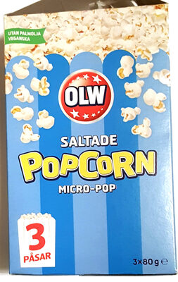 Saltade popcorn - Micro-pop - Produkt - sv