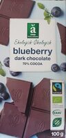 Blueberry dark chocolate 70% cocoa - Produkt - sv