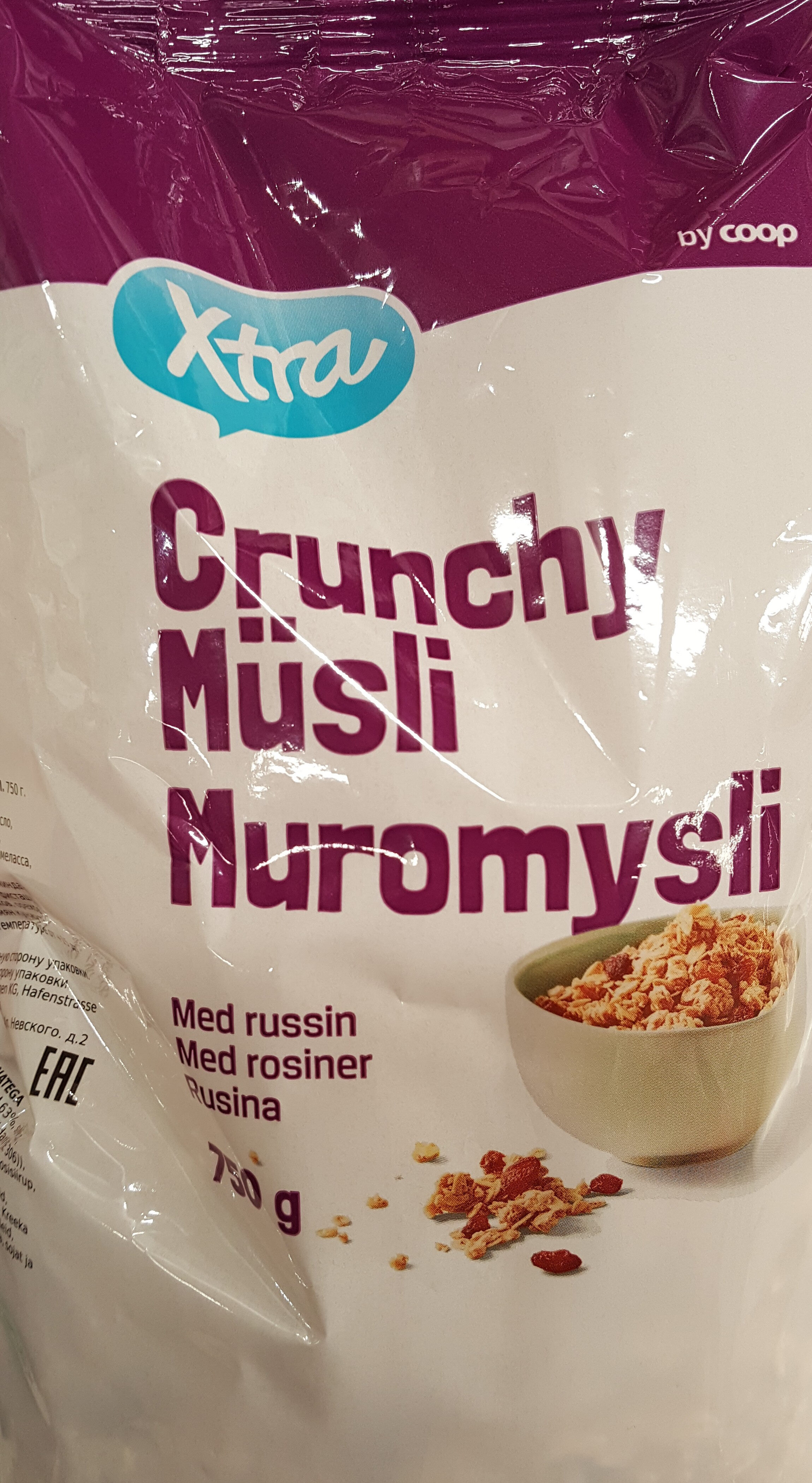 Cruncy Müsli med russin - Produkt - sv
