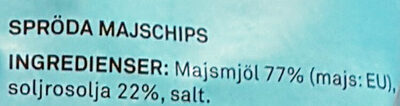 Nacho Chips - Salta - Ingredienser - sv