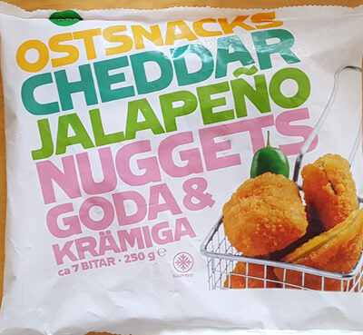 Ostsnacks Cheddar jalapeño nuggets - Goda & krämiga - Produkt