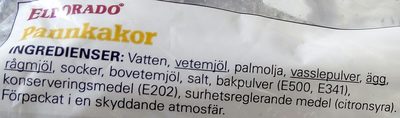 Eldorado Pannkakor - Ingredienser - sv