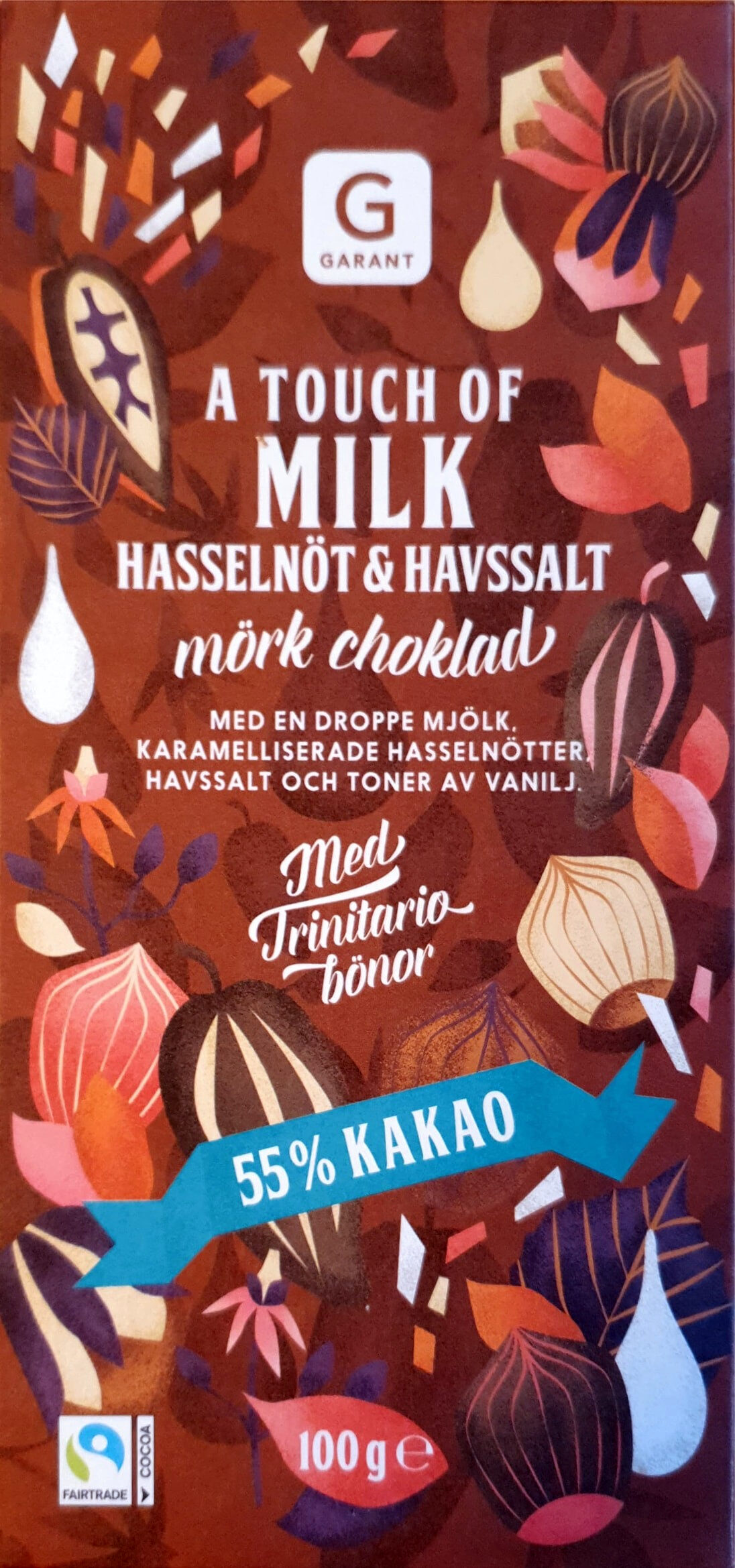 A touch of milk, hasselnöt & havssalt - Produkt - sv