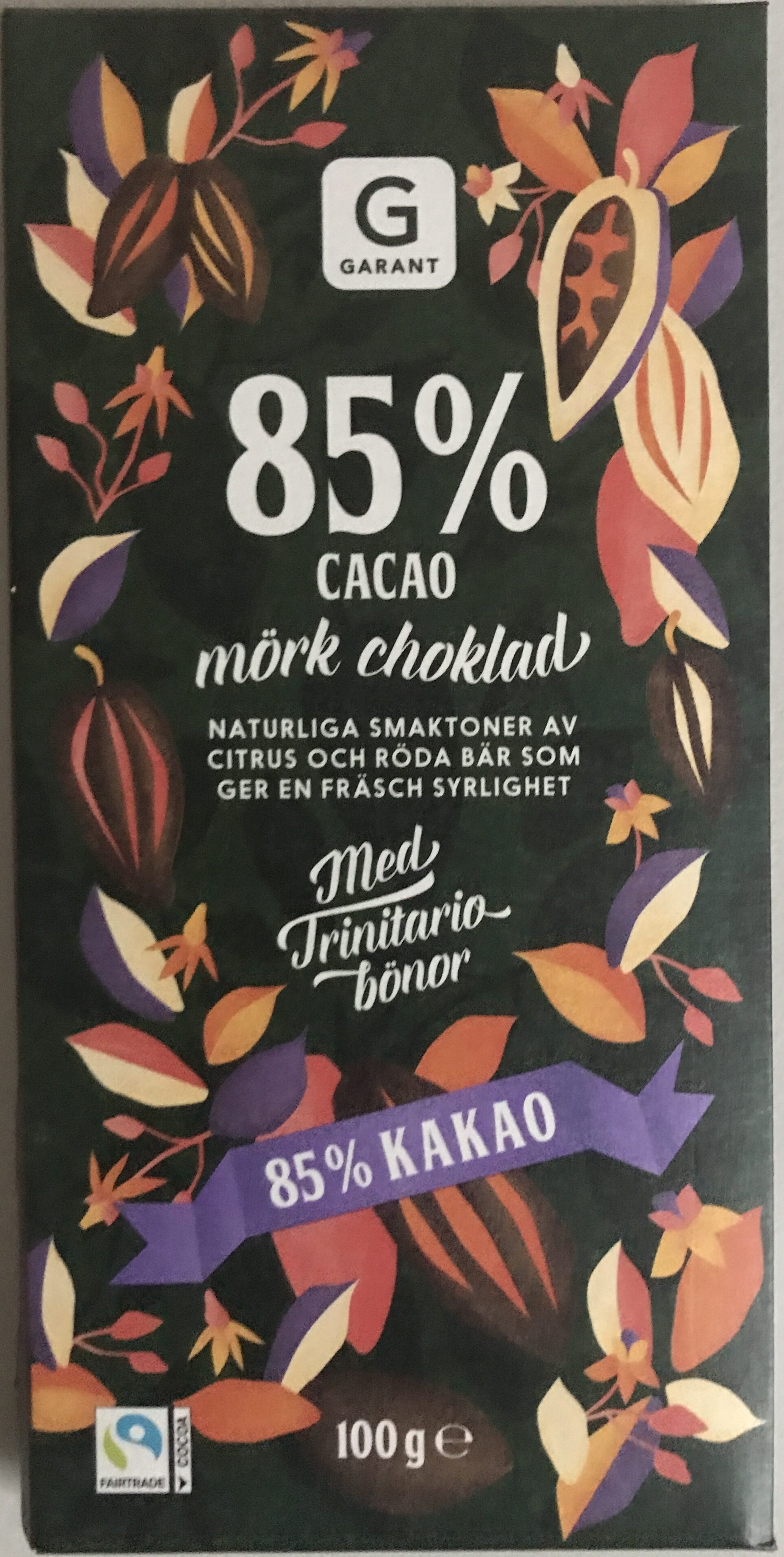 85 % cacao mörk choklad - Produkt - sv