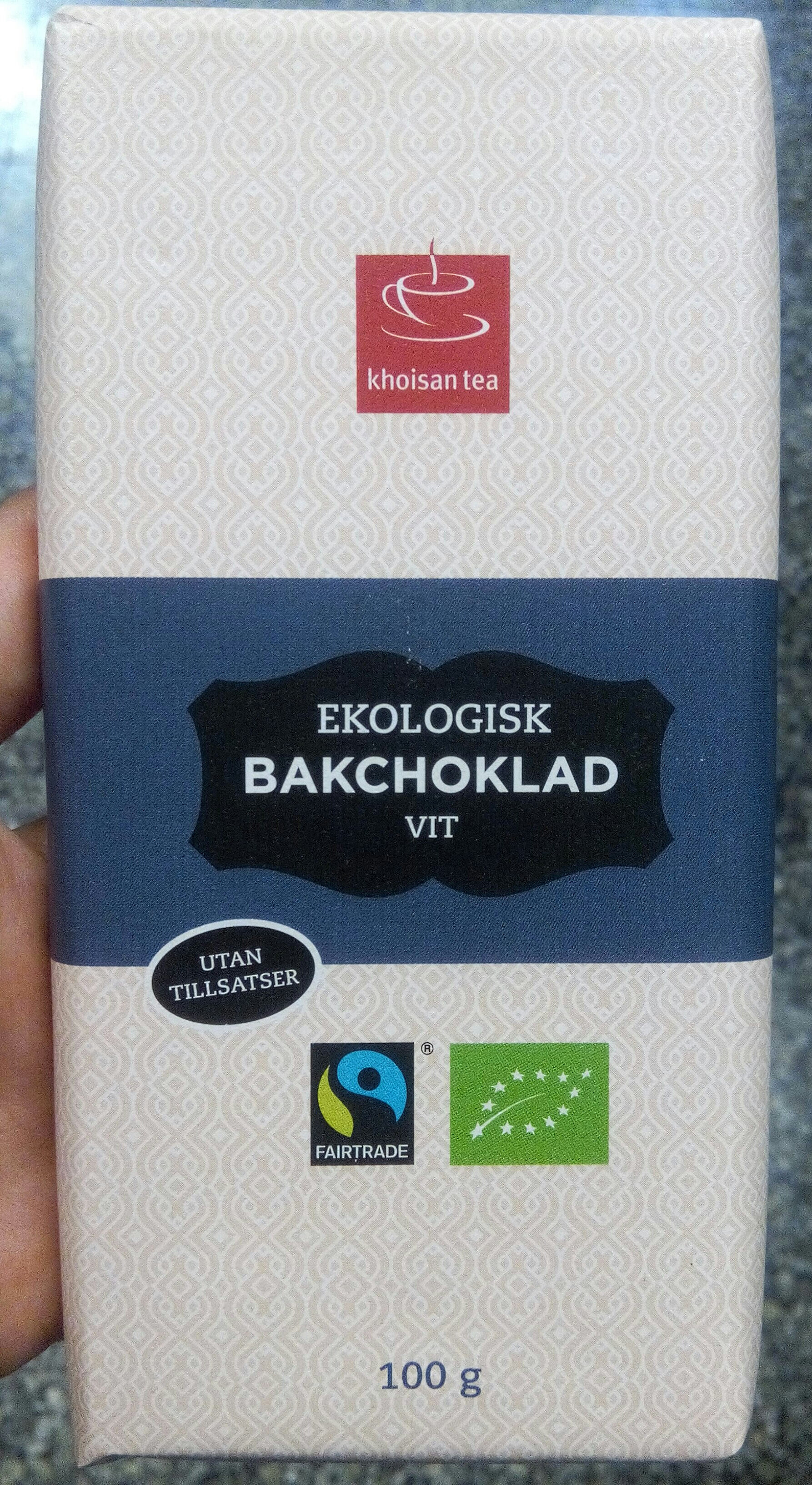 Ekologisk bakchoklad vit - Produkt - sv