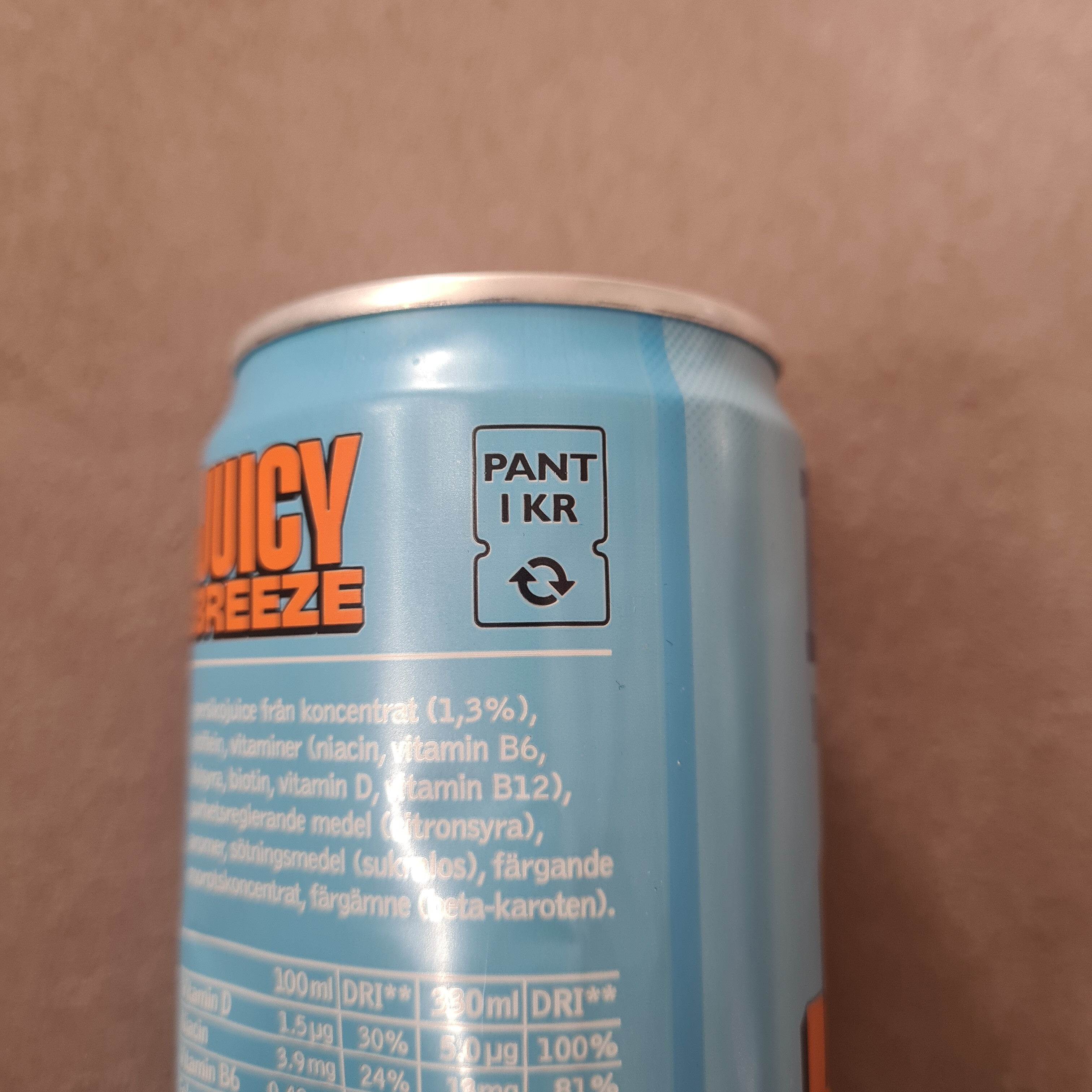 Nocco Juice Breeze - Recycling instructions and/or packaging information - sv