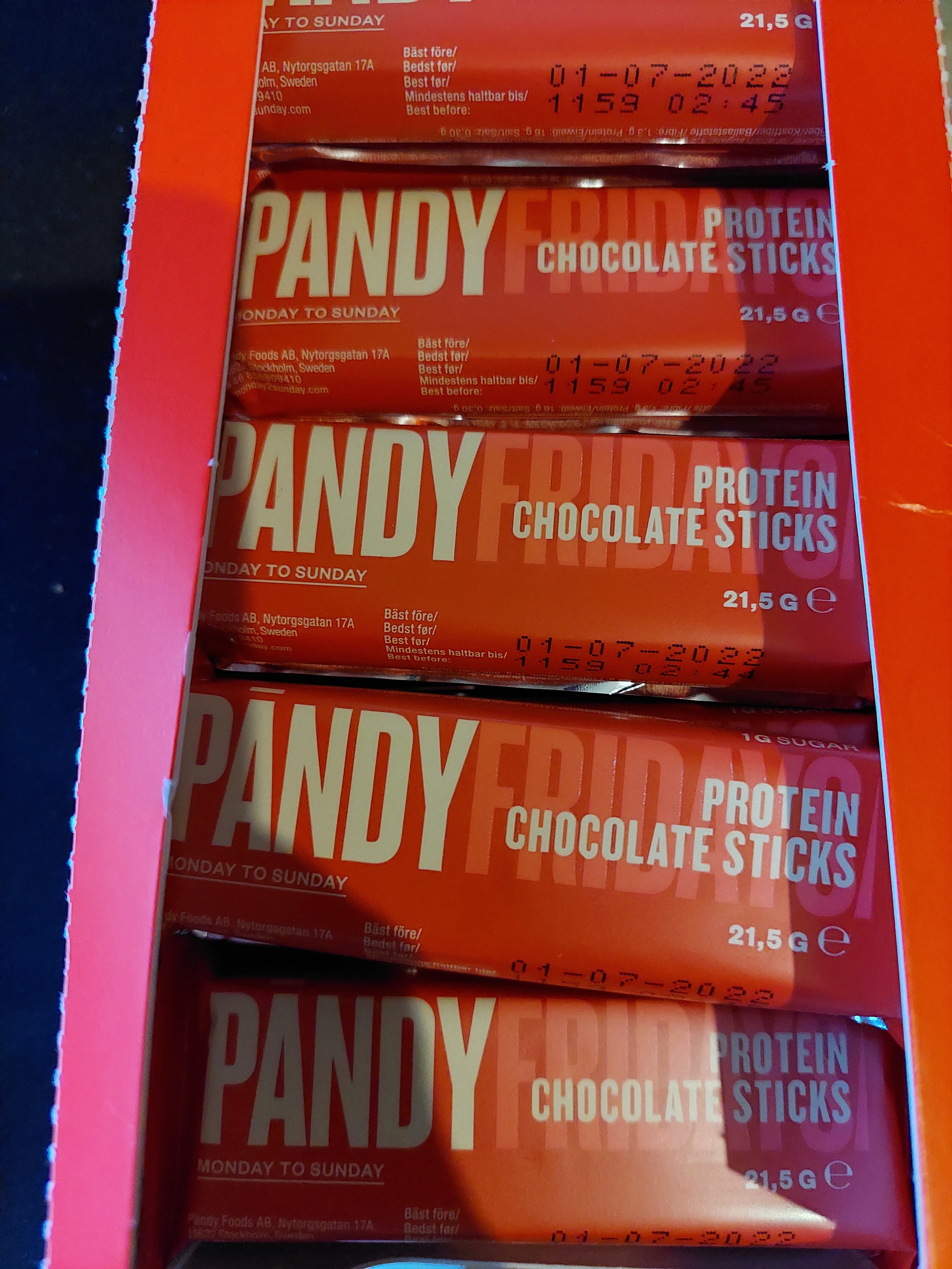 Pandy crispy choc protein sticks - Produkt - sv
