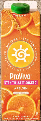 ProViva Apelsin utan tillsatt socker - Produkt - sv