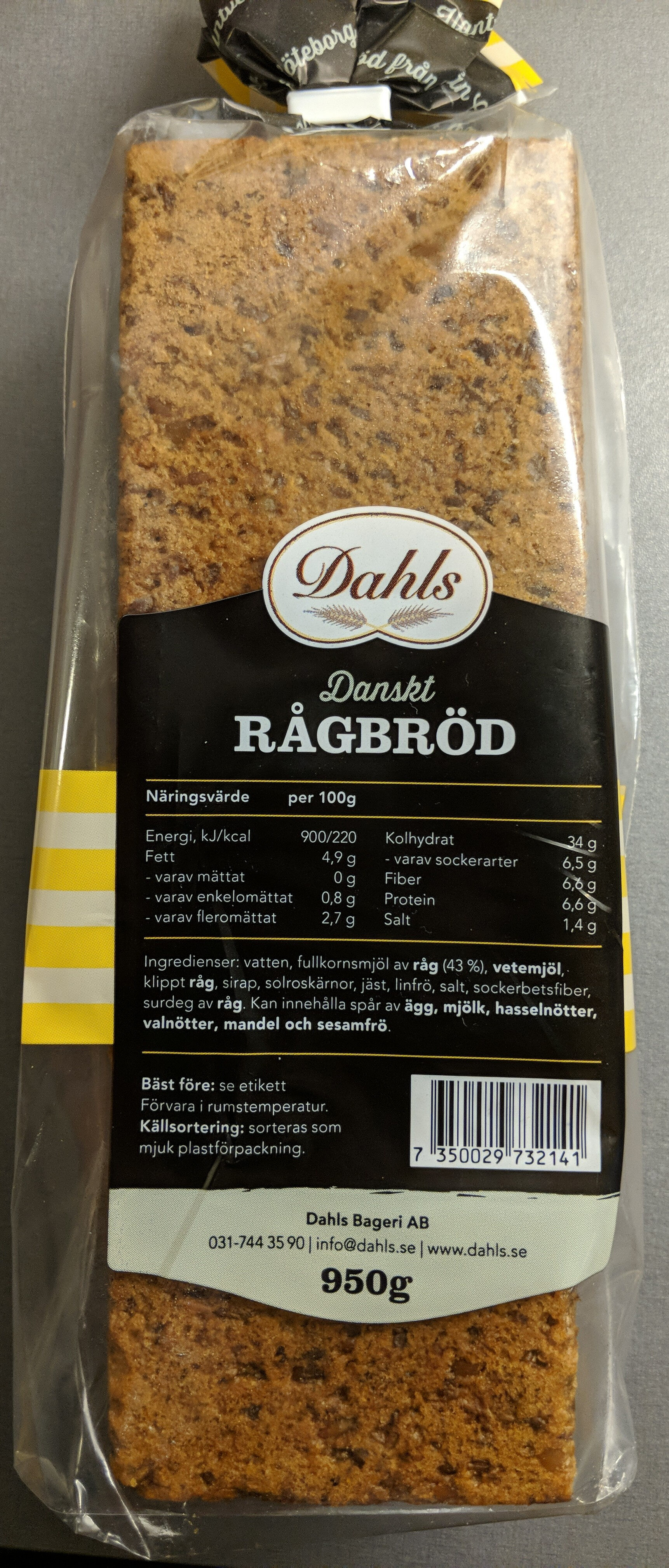 Danskt Rågbröd - Produkt - sv