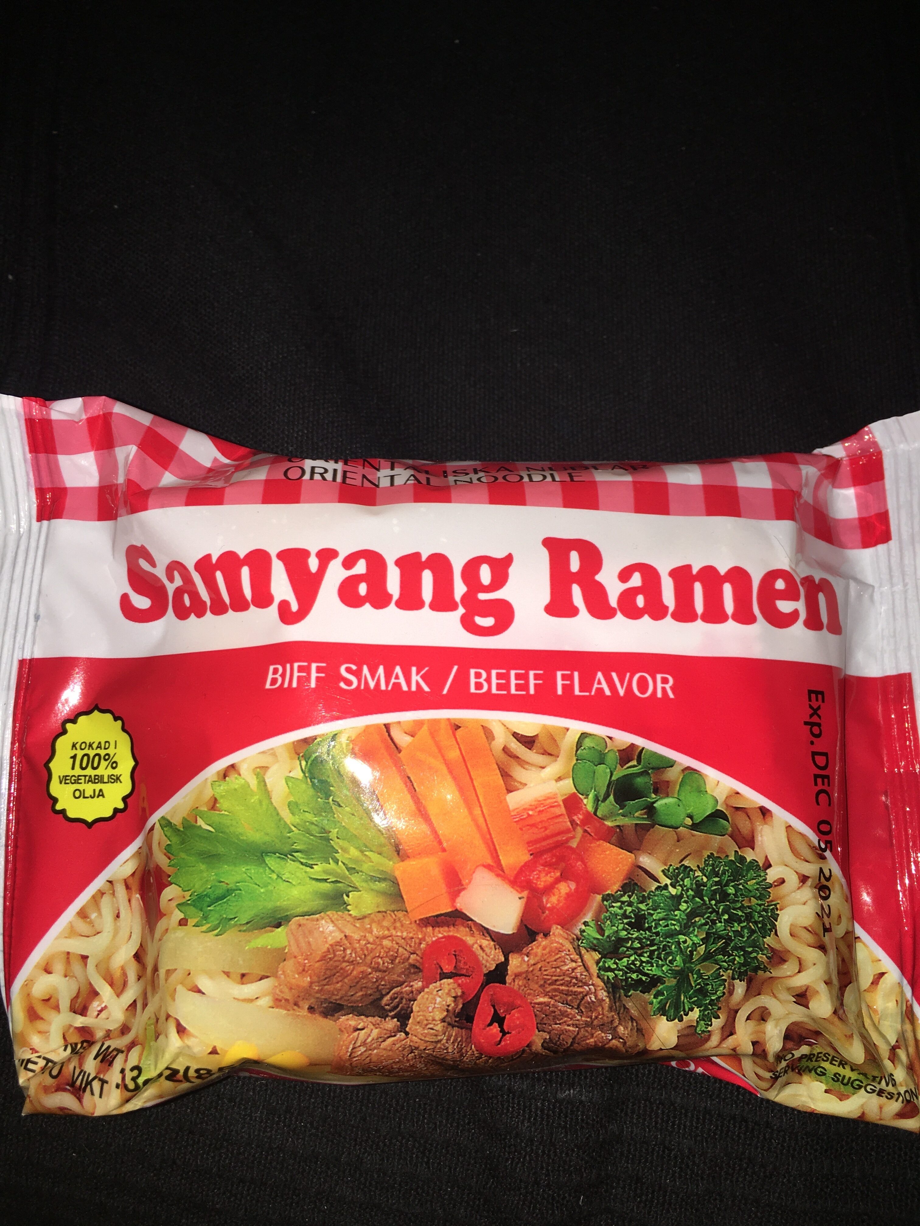 Samyang Ramen Biff smak - Produkt - sv