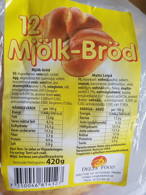Mjölk-Bröd - Produkt - sv