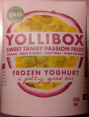 Yollibox Frozen Yoghurt Sweet Tangy Passion Fruit - Produkt - sv
