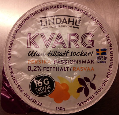 Lindahls Kvarg Persika-Passionsmak - Produkt