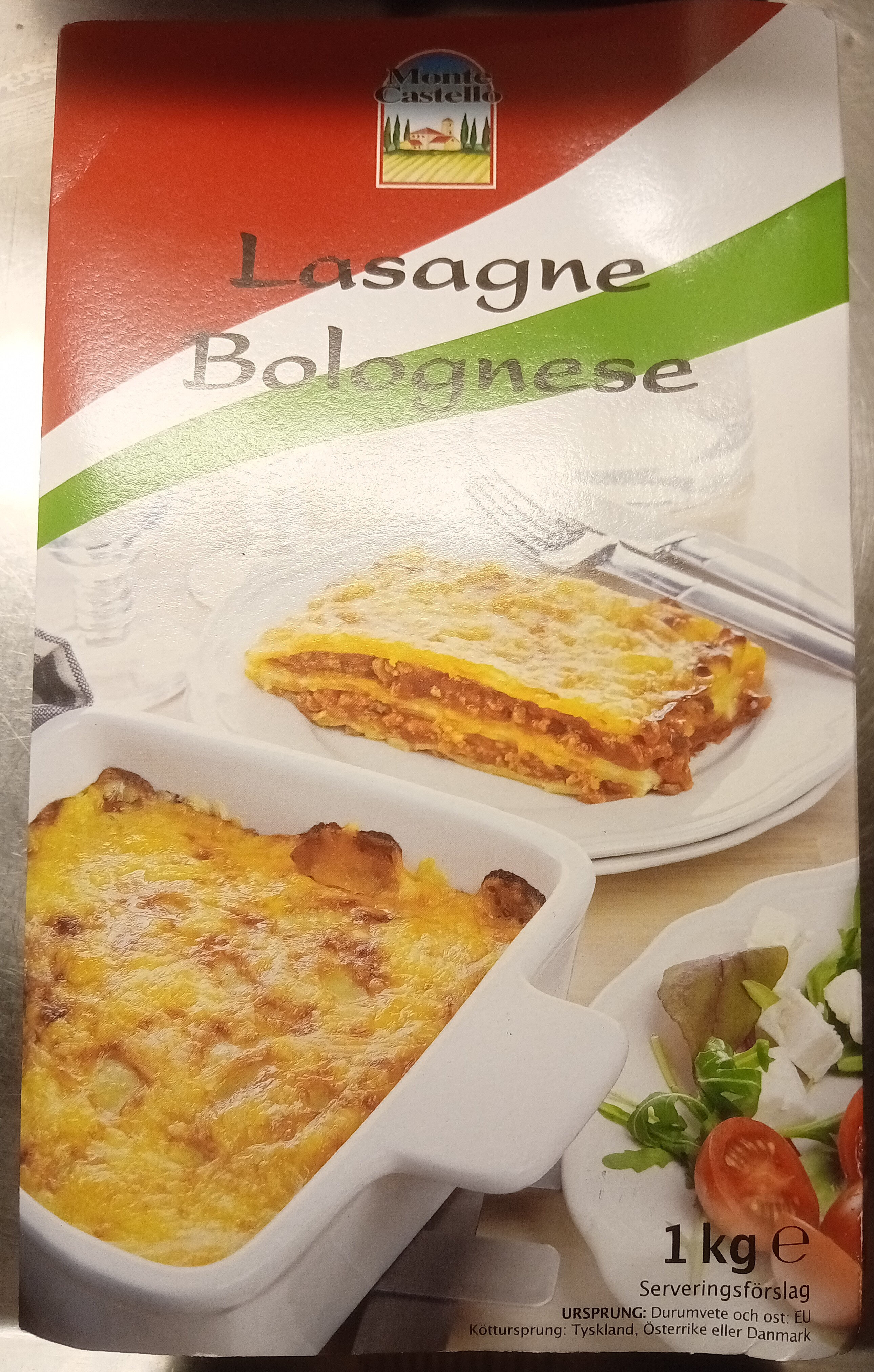 Monte Castello Lasagne Bolognese - Produkt - sv