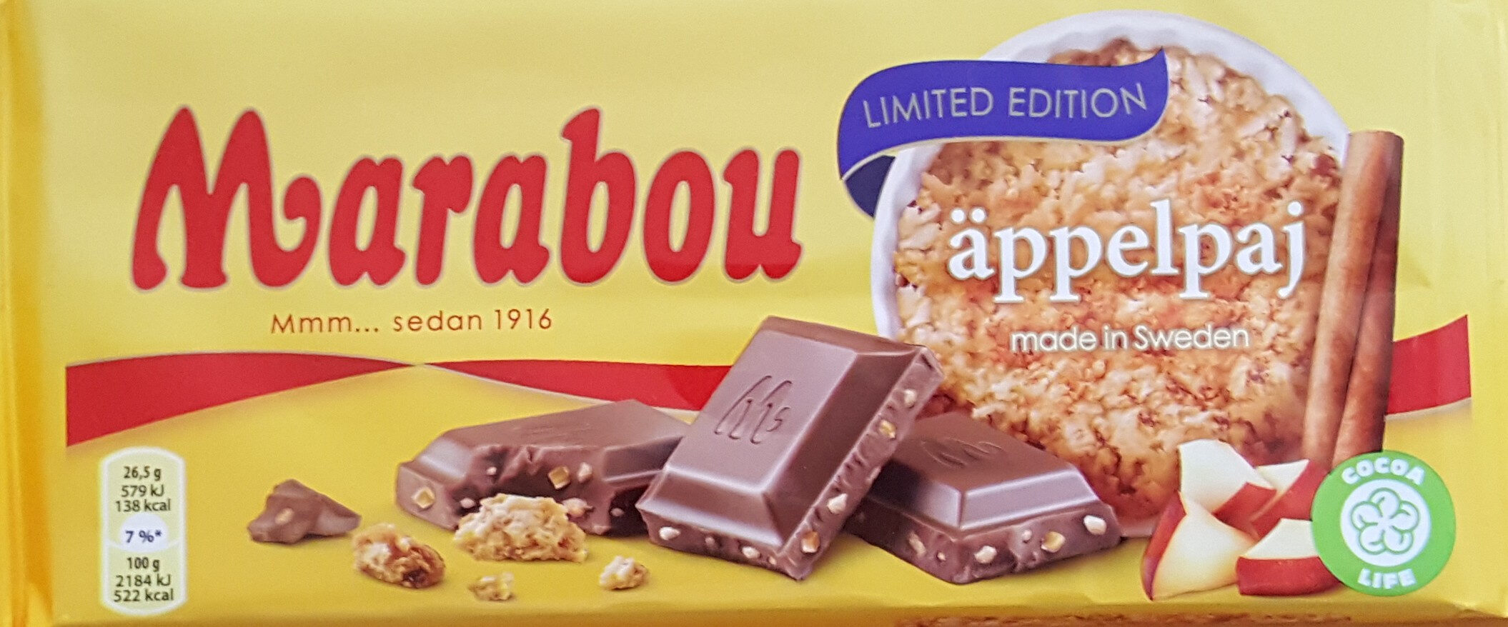 Marabou Äppelpaj - Limited Edition - Produkt - sv