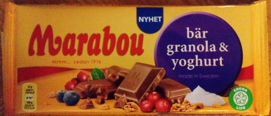 Marabou Bär, granola & yoghurt - Produkt - sv