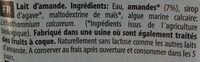 Boisson Amande Calcium - Ingredienser - fr