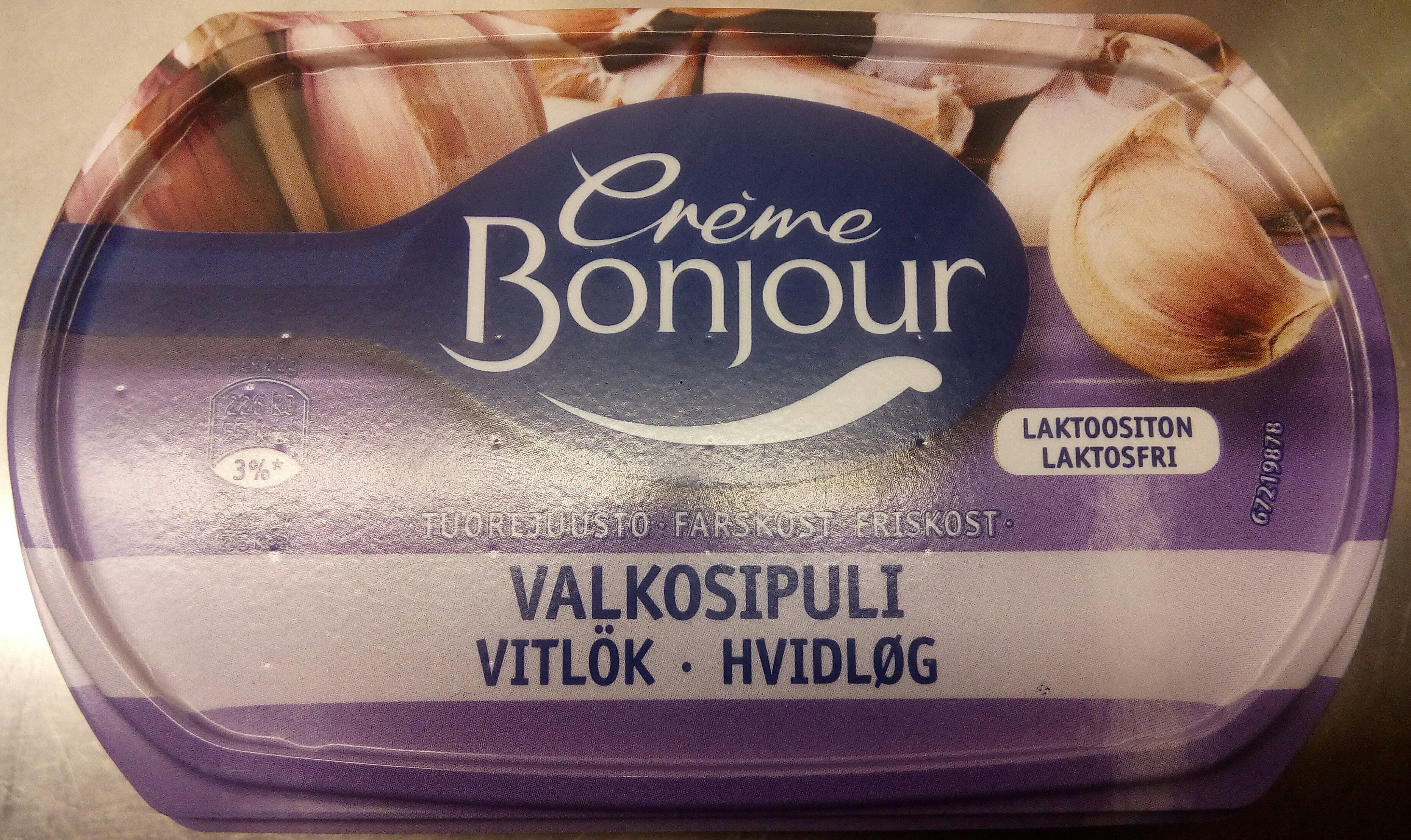 Crème Bonjour laktosfri färskost vitlök - Produkt - sv