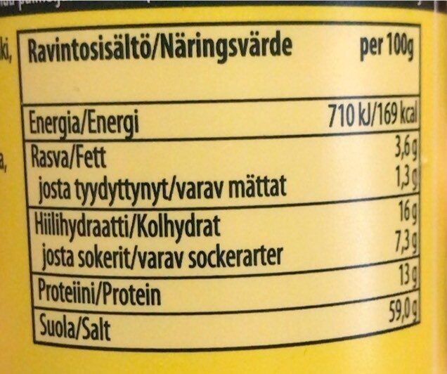 Knorr Aromat - Näringsfakta - sv