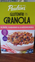 Glutenfri Granola Blåbär, rabarber & Kardemumma - Produkt - sv